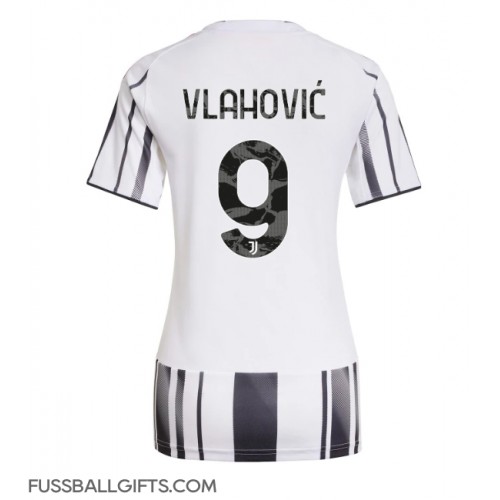 Juventus Dusan Vlahovic #9 Fußballbekleidung Heimtrikot Damen 2025-26 Kurzarm
